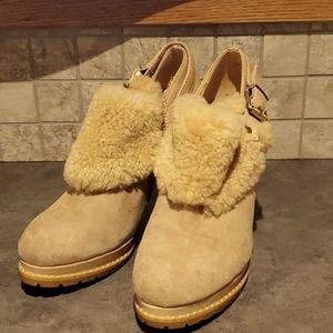 NWOT Leather Tan  Women's Boots
